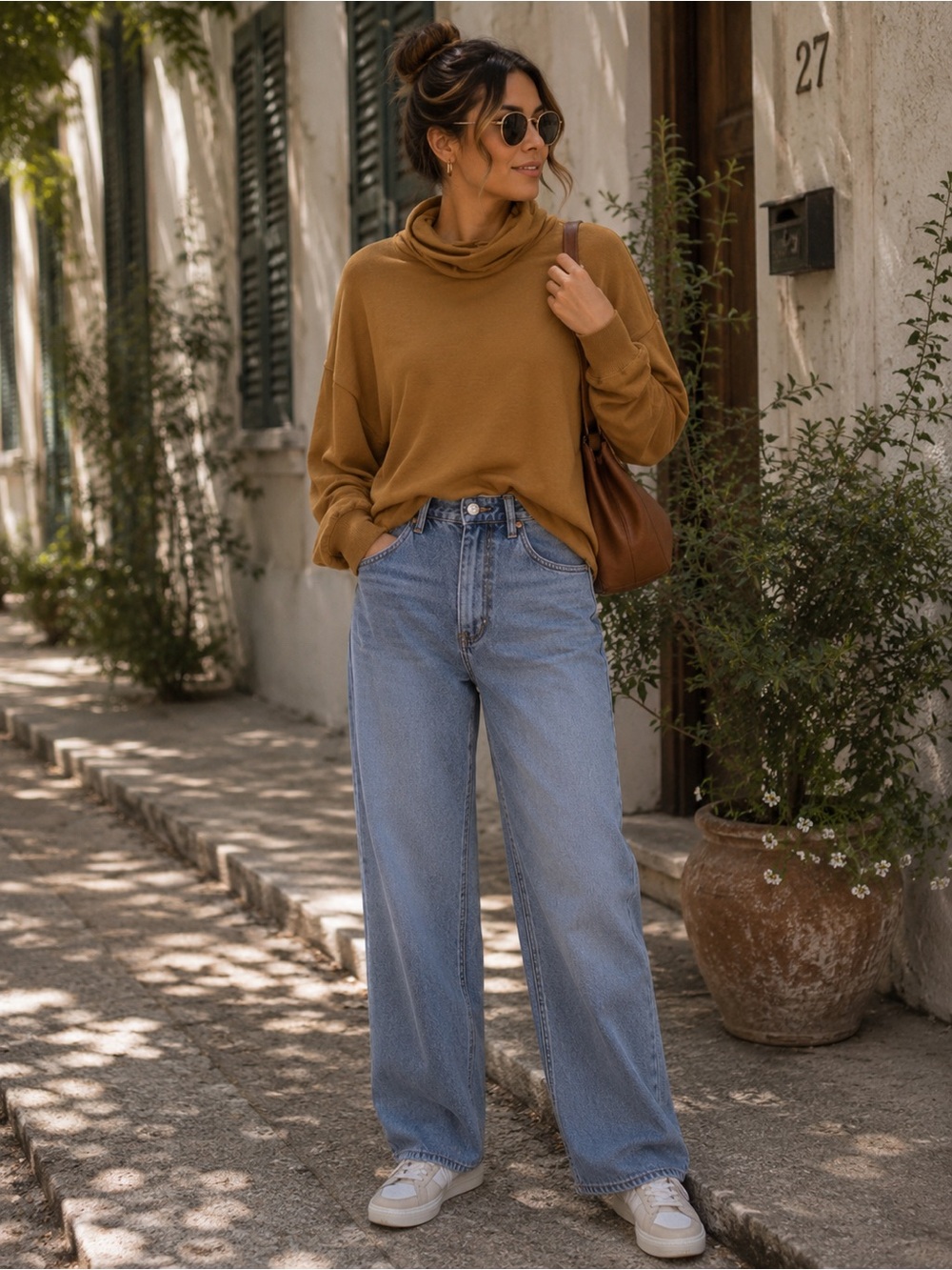 NWT AERIE MUSTARD TURTLENECK PULLOVER SIZE SMALL